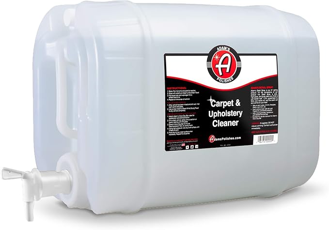 Adam's Polishes Carpet &amp Upholstery Cleaner - Powerful Carpet Cleaner For Auto Detailing | Cloth Upholstery &amp Fabric Car Interior Cleaning Solution | Stain Remover Spray For Car Seat Floor M