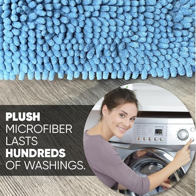 18 Mucho Mop Microfiber Mop System - Mops for Floor Cleaning - Hardwood Floor Mop for Tile Laminate Wood Vinyl Floors | Washable Pads | Dry &amp Wet Mopping