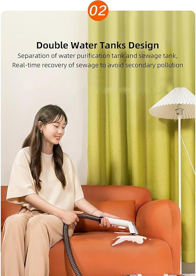 Spot Curtain Cleaner Machine Fabric Sofa Cleaning MachineSmall Lightweight Handheld Carpet Cleaner 380W Portable Household Sofa Cleaner