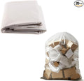 (20 Pack) 35x55 inch Large Heavy Duty Clear Trash Bags - Yard Trash Bags Leaves Lawn and Leaf Bags Recycling Garbage Bags Construction Industrial Bags