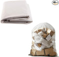 (40 Pack) 35x55 inch Large Heavy Duty Clear Trash Bags - Yard Trash Bags Leaves Lawn and Leaf Bags Recycling Garbage Bags Construction Industrial Bags