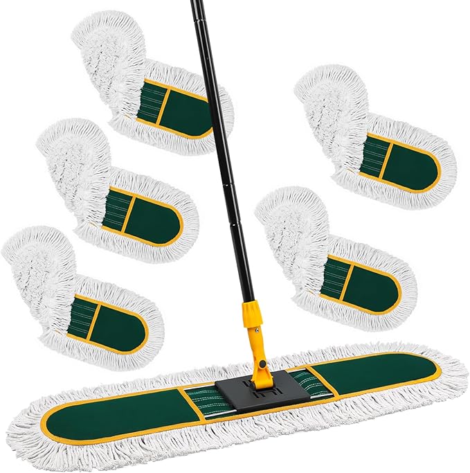 24 Commercial dust mop with 5 mop Heads