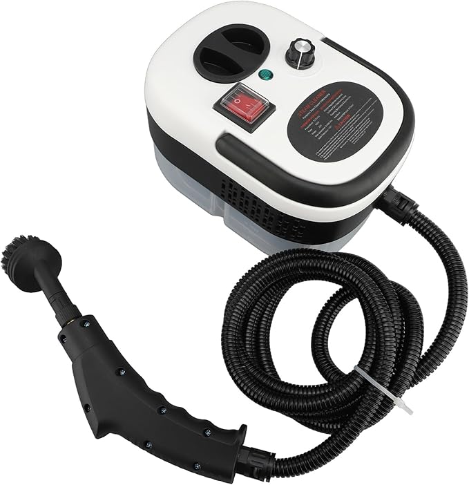 Handheld Steam Cleaner 2500W 6 Gears Multipurpose High Pressure High Temp with 1.2L for Home Car Kitchen Cleaning (US Plug 110V)