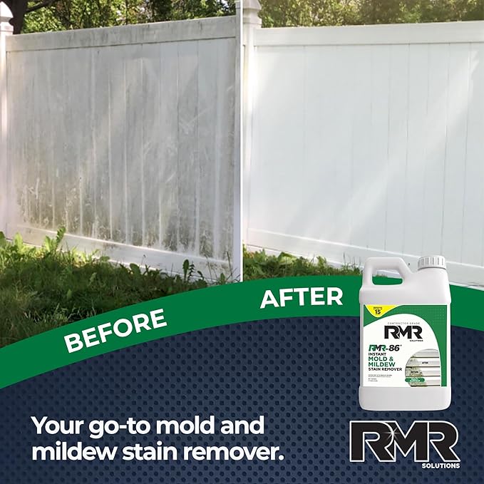 RMR-86 Instant Mold Stain and Mildew Stain Remover Spray - Scrub Free Formula 2.5 Gallon (320 Fl Oz)
