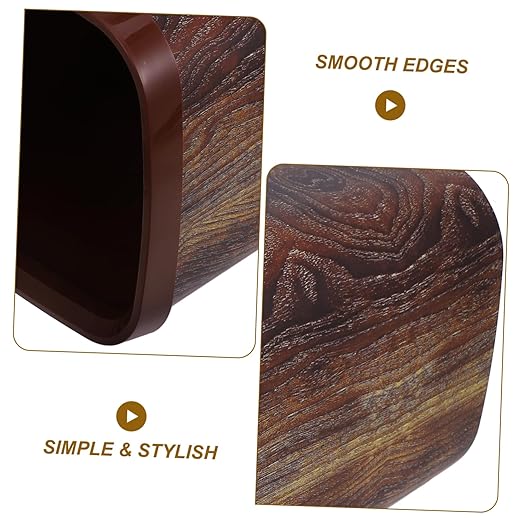 Imitation Grain Garbage Can Wastebasket for Bathroom Office Stylish and Space-Saving Household Trash Holder