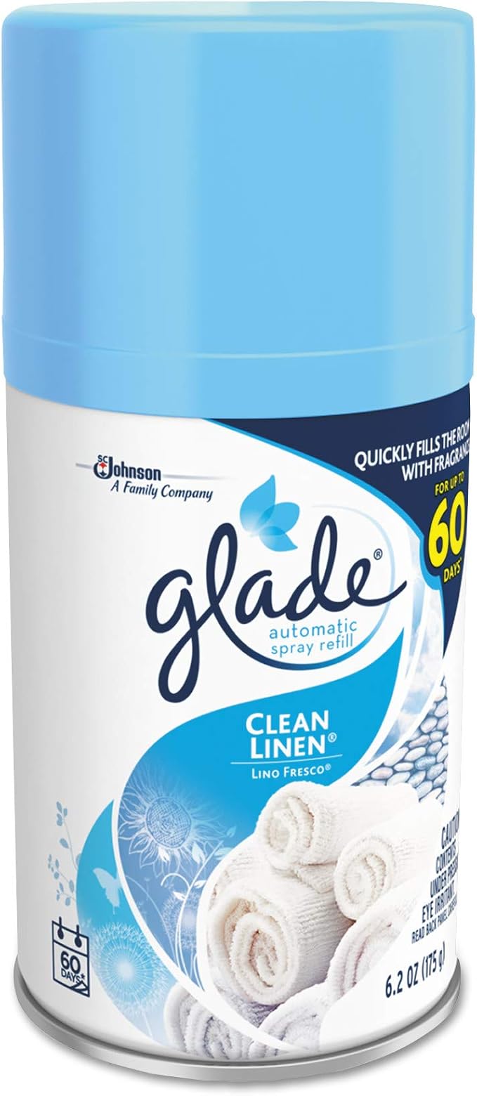 Glade Automatic Air Freshener Clean Linen 6.2 Oz 6/carton