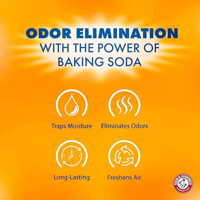 Arm &amp Hammer Essentials Disposable Moisture Absorber and Odor Eliminator Tub Fragrance Free 1 lb. Attracts and Traps Excess Moisture Ideal Closet Dehumidifier (Pack of 3)