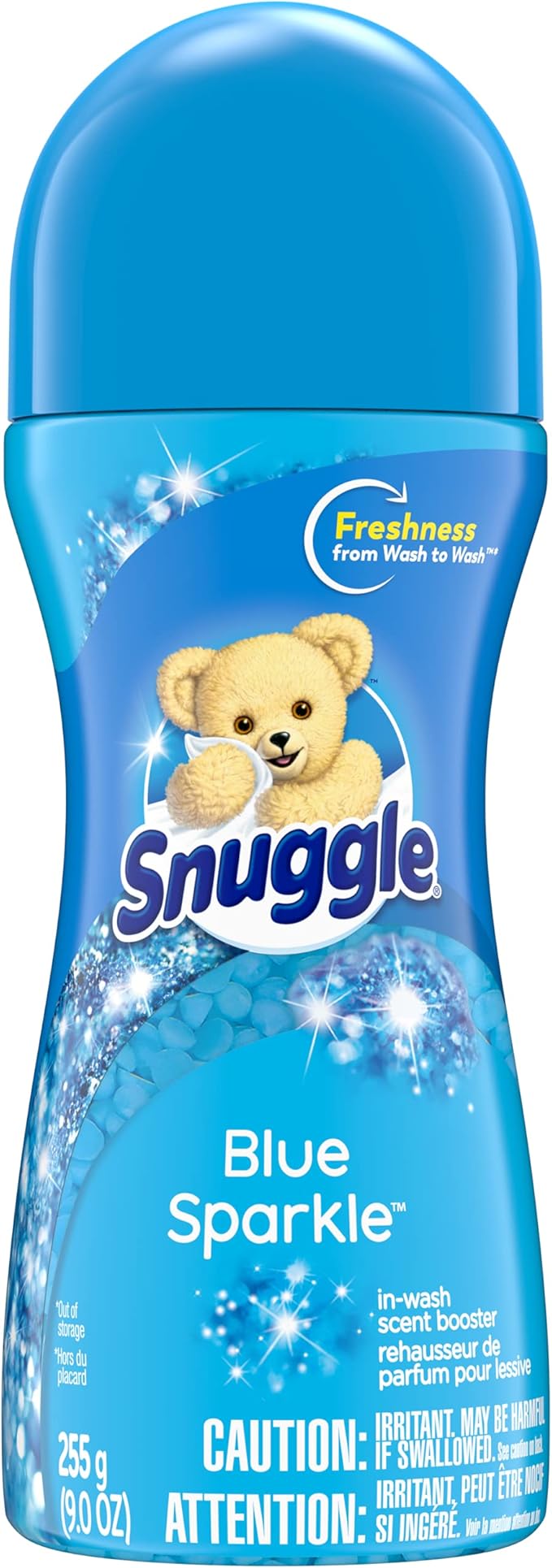 Snuggle Scent Shakes in-Wash Scent Booster Beads Blue Sparkle 9 Ounce (Pack of 4)