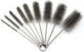 Pipe Cleaning Brush Set Stainless Steel Bristles Stainless Steel Pipe Brush Steel Bottle Brush 9 Piece Variety Pack for Auto Parts Bottles Tubes Etc.