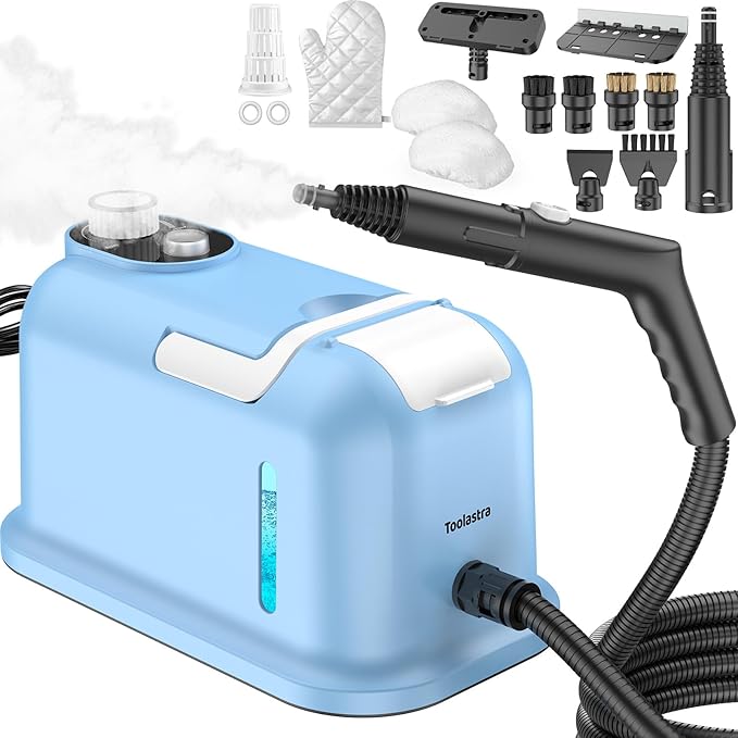 60.87oz Heavy Duty Steam Cleaner 10s Rapid Heating Handheld Steam Cleaner for Home Steamer for Cleaning for Home Car Grout Tile Floor Dirt