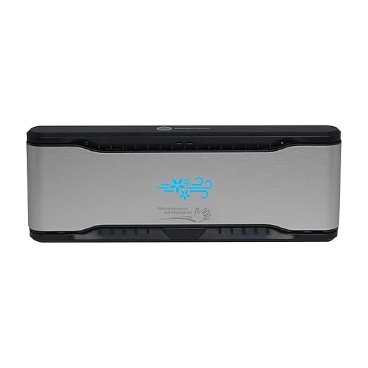 Georgia-Pacific ActiveAire Automated in-Stall Air Freshener Dispenser by GP PRO (Georgia-Pacific) Stainless Finish 56764 9.500 W x 1.170 D x 3.500 H