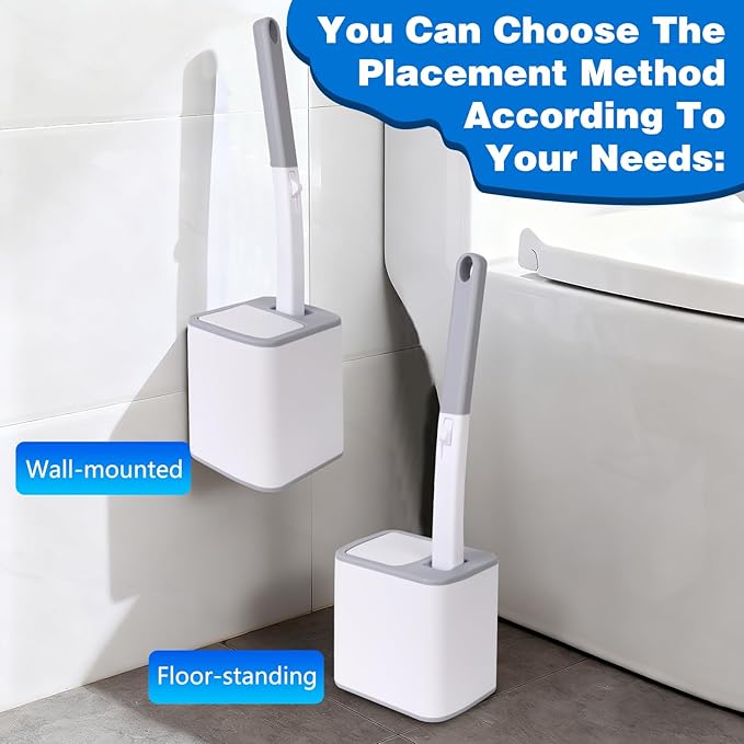 Disposable Toilet Brush Toilet Bowl Cleaning SystemPowerful Cleaning Disposable Toilet Cleanerwith 24 Toilet Wand Refills for Toilet Bowl CleanersBathroom Cleaning