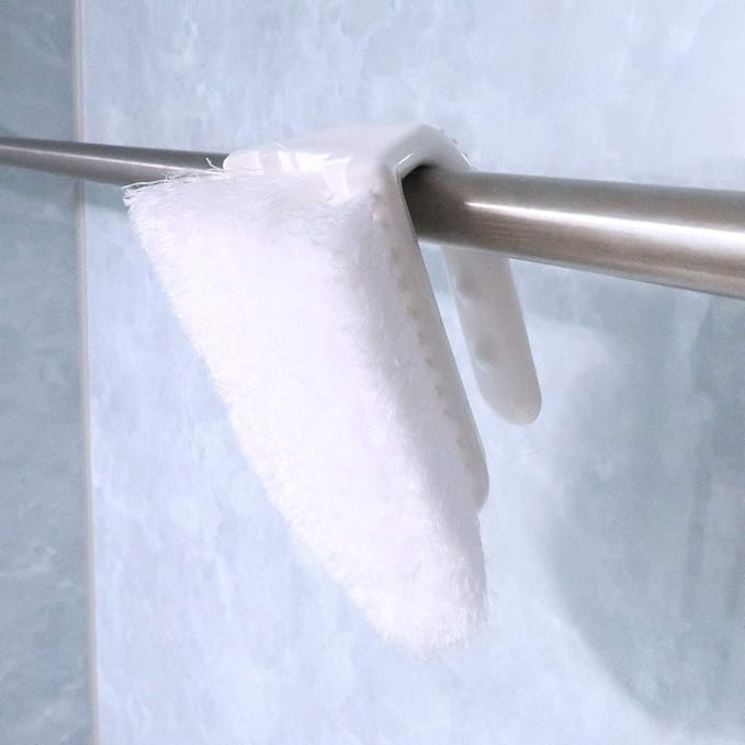 15 cm Width Bathroom Cleaning Brush White App 11.5 H x 7.8 W x H Corner Bath Brush Works Tile Floor Grout for BT – 120
