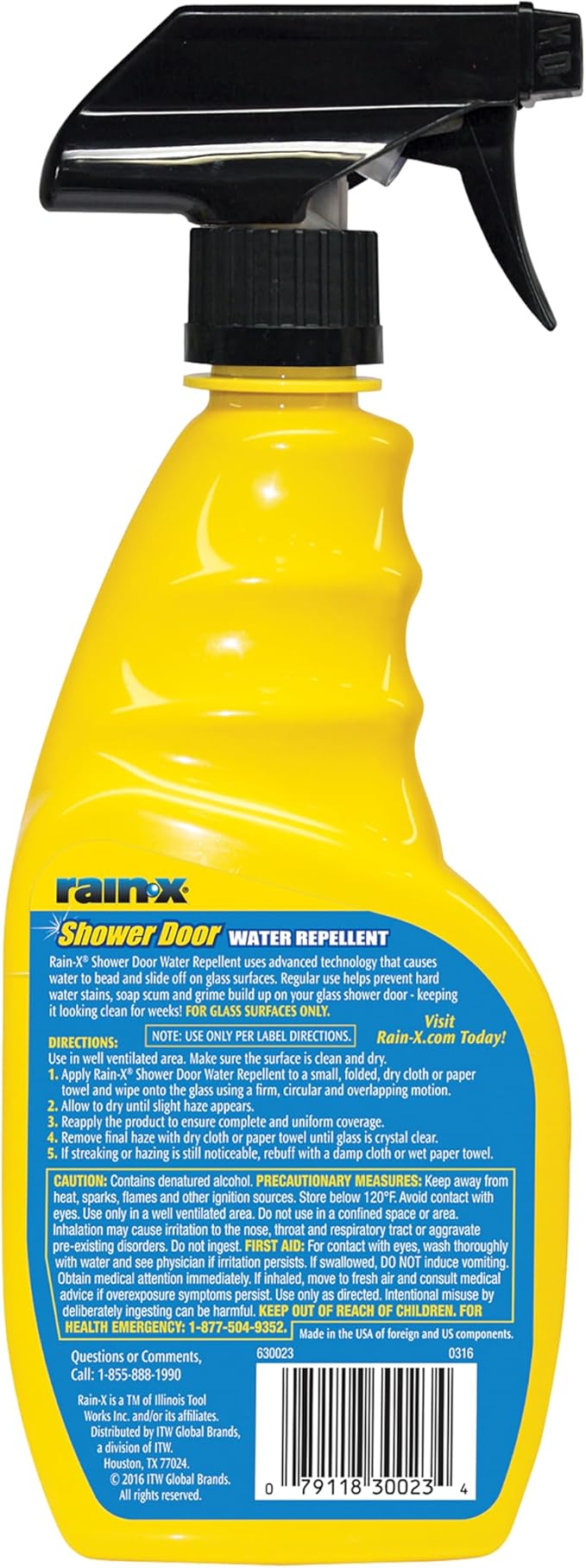 Rain-X 630542 Shower Door Water Repellent Protects Glass Shower &amp Doors From Soap Residue And Hard Water Stains Leaving Your Bathroom Beautiful (Pack of 2)
