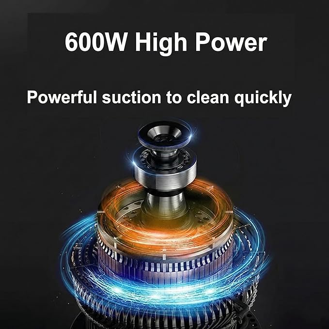 Stick Vacuum Cleaner 600W Corded Bagless Upright Vacuum for Carpet Hardwood Tile Floors Lightweight with Crevice Tool Picks Up Pet Hair Human Hair Great for Home Dorm Small Spaces