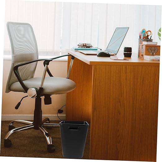 Garbage Can Lid Large Bathroom Trash Can Kitchen Bedroom Office Dorm Plastic Wastebasket Bin