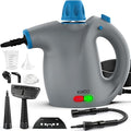 KIATO Handheld Steam Cleaner Hand Held Steamer for Cleaning Home Portable Pressurized Steamers for Upholstery Furniture Sofa Couch Floor Tile Grout Bathroom Grey SC23