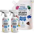 Miss Mouth's Messy Eater Stain Treater Spray - 16oz 2 Pack Stain Remover and 32oz XL Refill Pouch