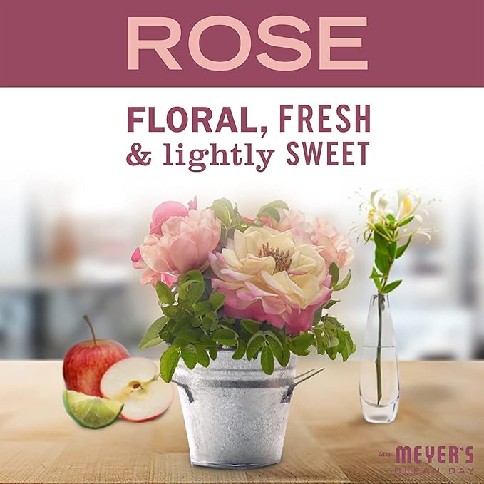 Mrs. Meyer’s Clean Day Room Freshener Spray Rose Scent Limited Edition Scent Contains Essential Oils (8 Fl Oz (Pack of 8))