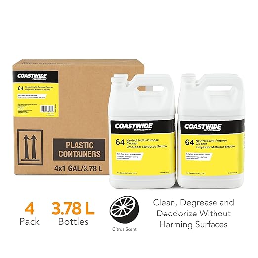 Sustainable Earth Neutral All‑Purpose Cleaner #64 1‑Gallon Bottles 4/Carton — Multi‑Surface pH‑Neutral Cleaning Concentrate for Commercial Floors &amp Hard Surfaces