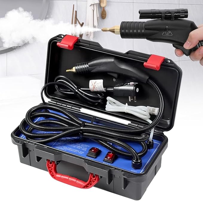 Steam Cleaner 1700W High Pressure Handheld Steamer for Cleaning Cleaning Steamer for Home Grout Tile Kitchen Grease Floor Gaps Car Detailing