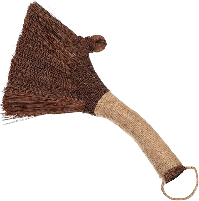 Mikinona Shop Broom for Dust Removal Small Desktop Cleaning Brush Bristles Corner Cleaning Brush Handmade Broom Versatile Use