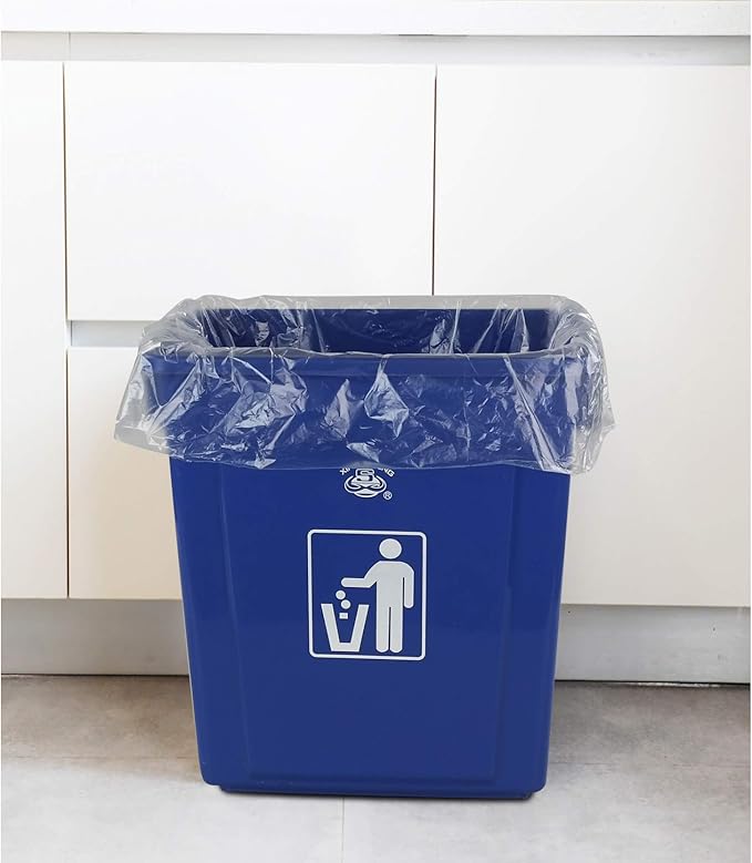 13 Gallon Clear Garbage Bags Kitchen Trash Bag 225 Counts