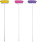 The Original Soft Sweep Magnetic Action Broom - 4 Brooms - Purple Pink Blue Yellow
