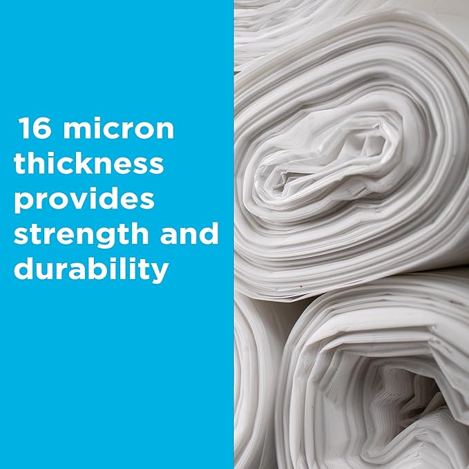 Clear Trash Bags40-45 Gallon Trash Bags 40 x 48 250 Count 16 Micron High Density Ideal for Janitors Facility Managers Industrial Recycling