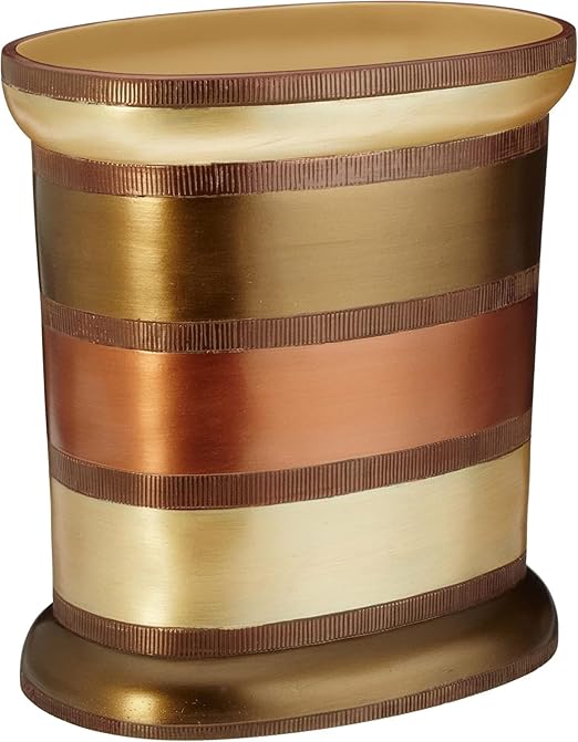 Zahari Home Decorative Trash Can for Bathroom Office &amp Bedroom - 2.1 Gallons Stylish &amp Small Trash Can for Dorms Desktop &amp Restroom - Chic Waste Basket for Compact Spaces Contempo