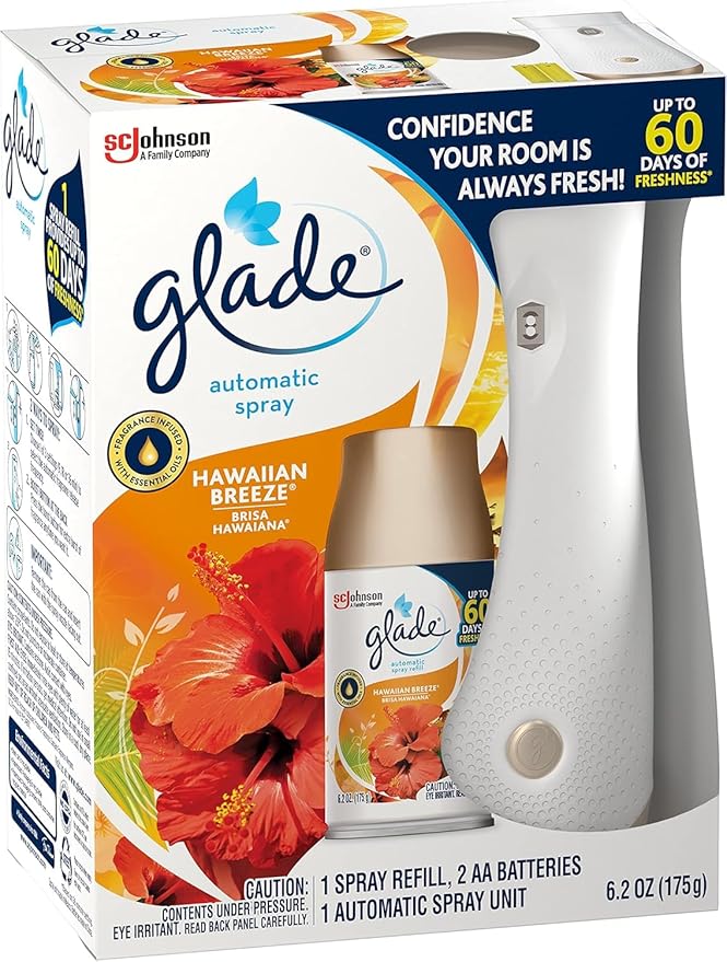 Glade Automatic Spray Air Freshener Starter Kit 6.2 Ounce (Pack of 2)