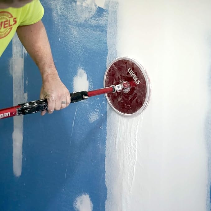 LEVEL5 Sanding Combo | 9 Inch Radial Sanding Head &amp 48 Inch Fixed Sander Pole | Anodized Aluminum Construction | 5-344