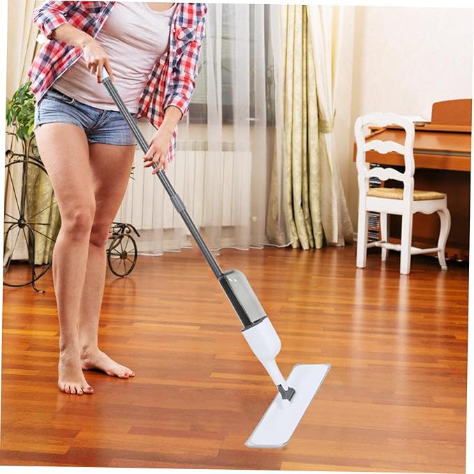PartyKindom Microfiber Mop for Tile Floors Wet Dry Hardwood Floor Mop Cedar Office Cleaning Tool