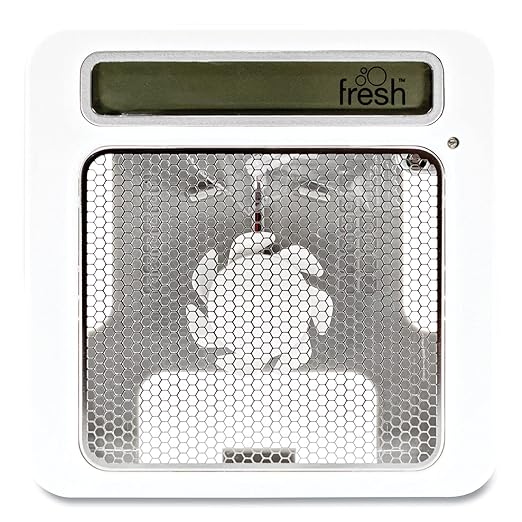 Fresh Products ourfresh Dispenser Air Freshener Replace Metered Aerosol 30 Day Use Powerful Fragrance Sleek Design Light Activated Refill Reminders Medium Sized Spaces Easy to Use 1pk