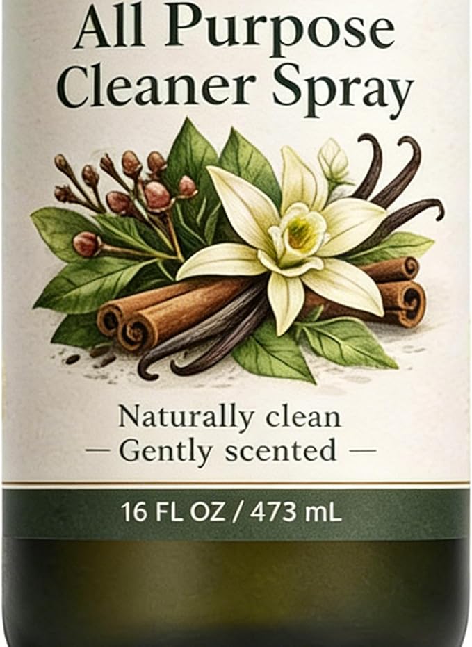 Powerful Cleaning Spray Stain Remover Solution 475ml Bottle with Scented Formula Kitchen Counter Cleaner All-Purpose Spray with Build Cleaning Sprayer for Stainless Steel and Bathroom