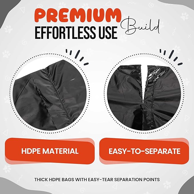 Commercial Grade Dog Poop Bags Rolls 2000 Count Extra Thick Leak Proof Strong Waste Station Refill Doggy Bags – Fits Any Dog Waste Station &amp All Dispensers – 10 Rolls of 200 Bags