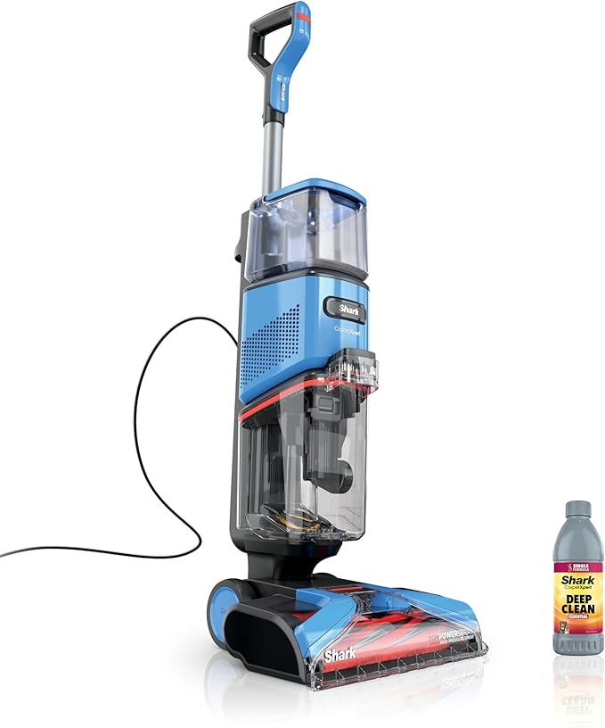 Shark CarpetXpert Upright Carpet &amp Area Rug Cleaner Perfect for Pets Lightweight &amp Powerful Dirt Grime &amp Odor Removal Carpet Shampooer Cleaning Solution Blue EX121BRN