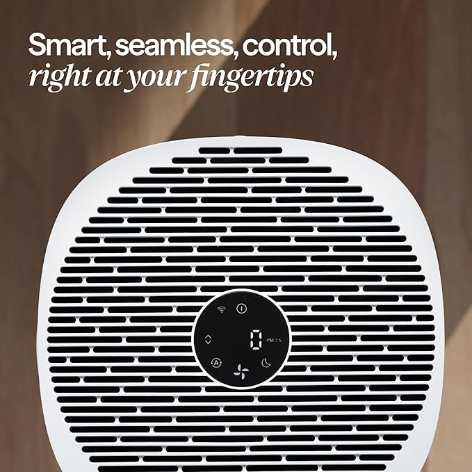 BLUEAIR Air Purifiers for Large Rooms Cleans 3048 Sqft In One Hour HEPASilent Smart Air Cleaner For Home Pets Allergies Virus Dust Mold Smoke - Blue Pure 211i Max