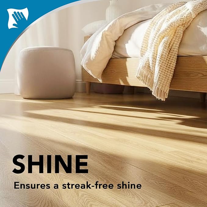 Weiman Hardwood Floor Cleaner and Polish - Cleans Vinyl Tile Solid Laminate Natural Shine No Residue Removes Scratches Leaves Protective Layer 1 Gallon Mop Soap &amp 32 Oz Restorer