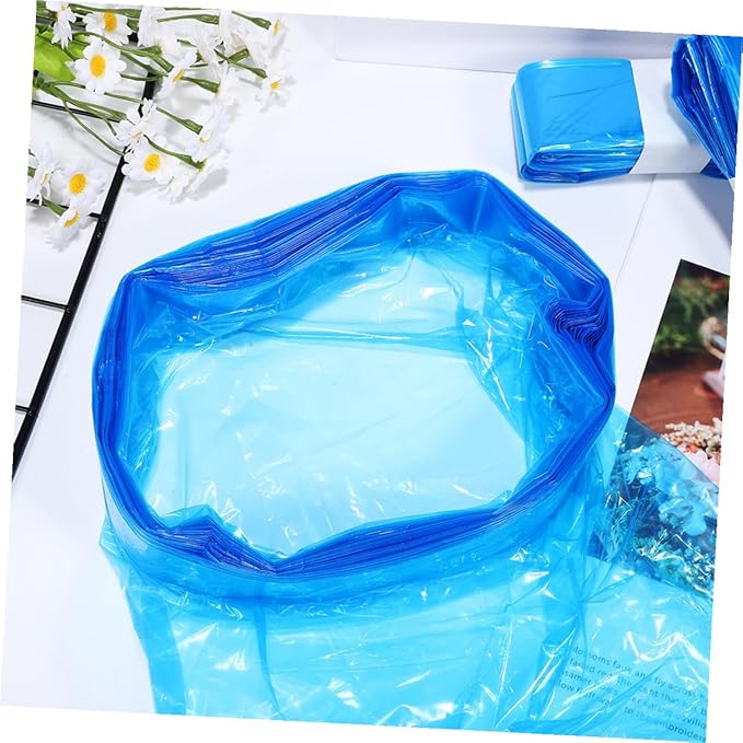 NUOBESTY 5 Rolls Pe Diaper Trash Bags 260mm X 7m Thickened Waterproof Blue Diaper Pail Liners for Home Nappy Disposal