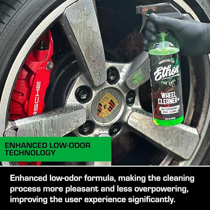 Ethos Wheel Cleaner - Car Wheel Cleaner Spray - Rim Cleaner Spray Brake Dust Iron Remover - Color Change Technology - Professional Strength Formula (Gallon)