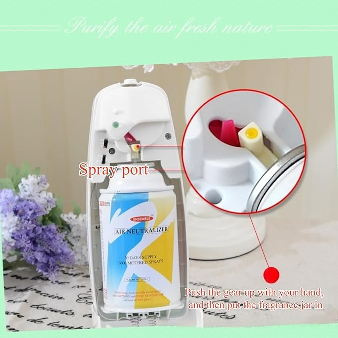 4 Pcs Automatic Air Freshener Spray Dispenser Wall Mounted or Free Standing Automatic Spray Dispenser Commercial and Home Use Battery Not Include
