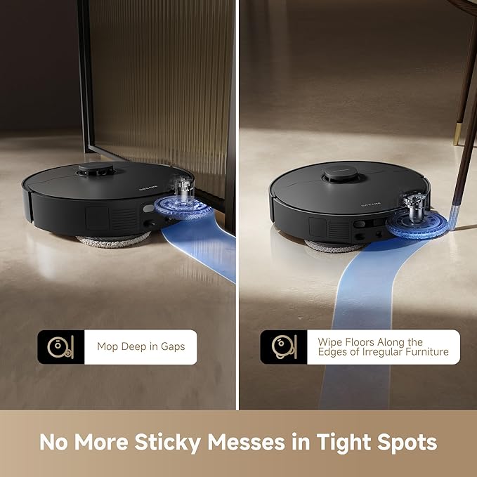 DREAME L40s Ultra AE Robot Vacuum and Mop Combo 19000Pa Suction Self Emptying Dust Box Flexible Mop &amp 167℉ Self Cleaning Washboard Diverse Brush Selection All-in-One Station Auto Refill