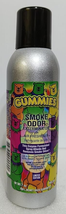 Smoke Odor Exterminator 198 gm/ 7 oz Large Spray Gummies 7oz Can 6 Pack. Assorted