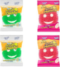 Scrub Daddy &amp Scrub Mommy Essentials - Smiley Face Sponges for Cleaning &amp Washing Up Multipack Kitchen Non Scratch Scourers with FlexTexture Firm &amp Soft Scrubbing Dishwashing Scrubber P