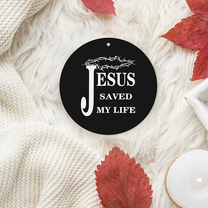100 PCS Religious Jesus Christian Faith Cross Car Air Fresheners Cards Set Multi-Pack Scented Cards Long-Lasting Auto Fragrance Cards for Vehicle Home &amp Office Round Shape
