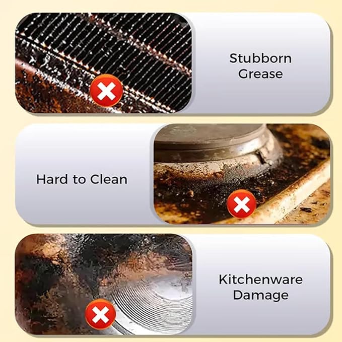 Kitchen Cabinet Cleaners And Polishers Kitchen Heavy Oil Cleaner Spray Upgrade All Purpose Kitchens Heavy Oil Cleaning Agent for StoveOvenDishwasherAppliances (2PCS)