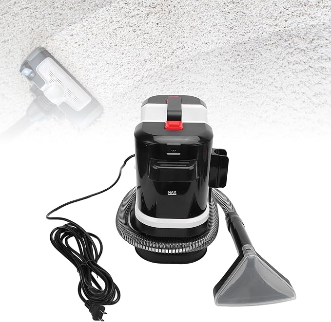 Portable Carpet Cleaner 14Kpa 500W Powerful Steam Cleaner Fabric Deep Machine 21.33ft Range for Rugs Stairs Cars Room Home and Pet