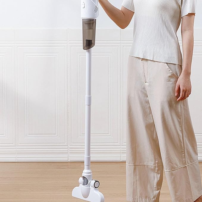 Home Lightweight Stick Vacuum Cleaner Powerful Suction Cordless Multi Surfaces Lightweight 2 in 1 Handheld Vacuum White Stick Lightweight Vacuum