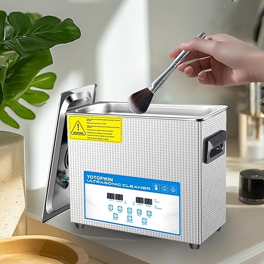Digital Ultrasonic Cleaner with Timer&ampHeater Power 180W Ultrasonic Carburetor Cleaner Machine Ultrasonic Carb Cleaner for Repairing Tools Automotive Parts Cleaning Equipment (6.5L)